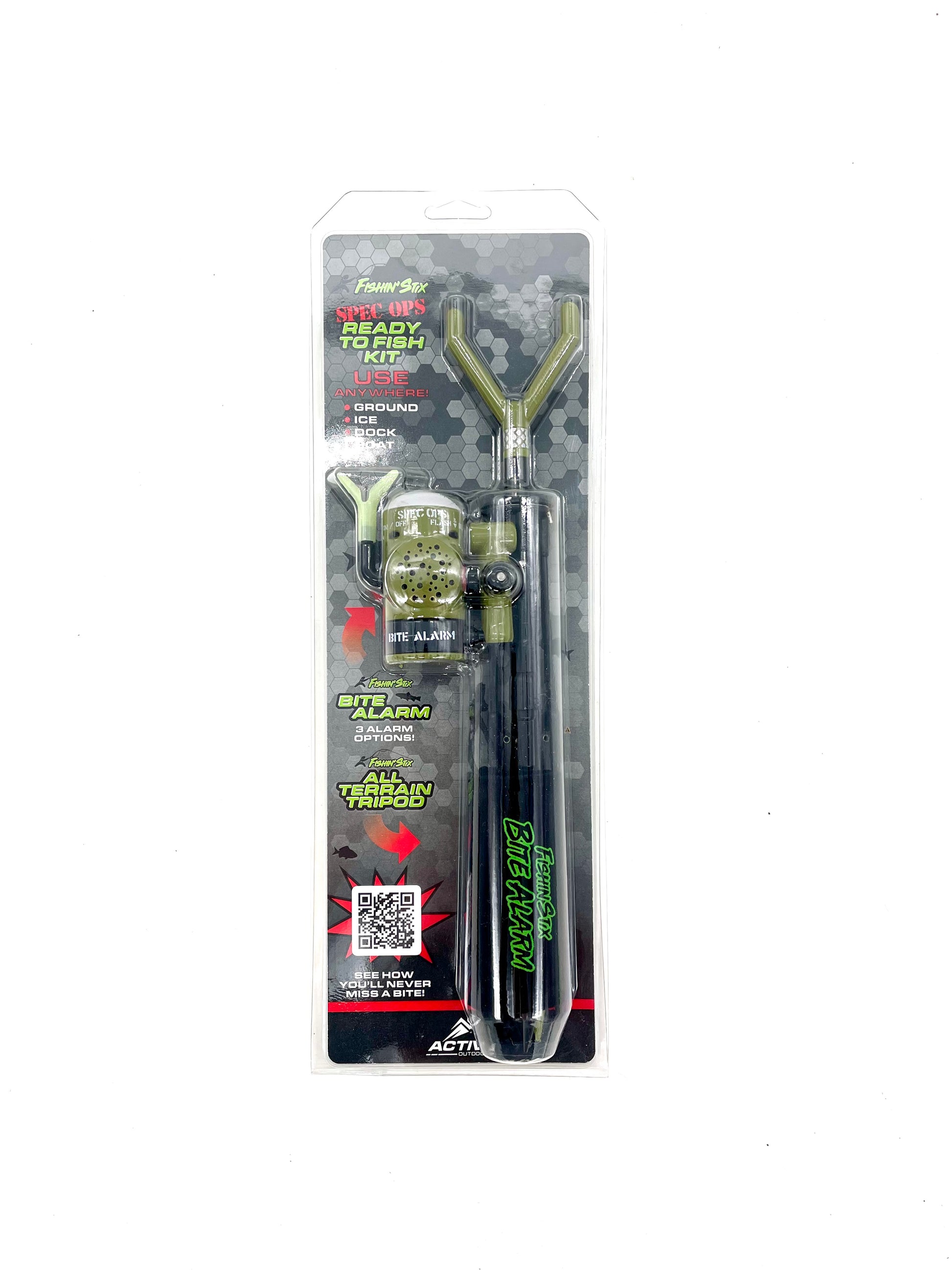 Ready To Fish Kit | Fishin' Stix + Bite Alarm Active Outdoors Ready To Fish Kit | Fishin' Stix + Bite Alarm Active Outdoors